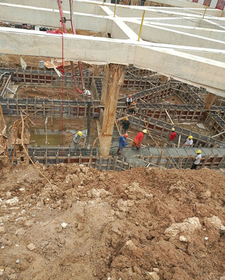 很震撼,20多米深的超高层建筑基础施工